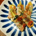 まるこのきのこ♪'s cooksnap of when they made みょうがのベーコンチーズ巻き.