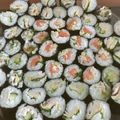 CAlove's cooksnap of when they made アレンジ寿司☆アボカドとハムの細巻き.
