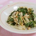 mmameco's cooksnap of when they made 生姜の香り♪三つ葉の胡麻味噌マヨサラダ.
