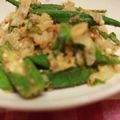 えりじぃ's cooksnap of when they made オクラとキャベツの青じそごま和え.