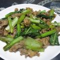 ジョングレ's cooksnap of when they made ✿小松菜豚肉オイ炒め✿.