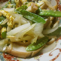 低カロ探検隊's cooksnap of when they made 絹さや卵とじ.