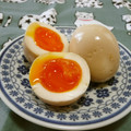 赤い電話's cooksnap of when they made 半熟とろとろ味卵　麺つゆで簡単味付け.