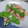 ジョングレ's cooksnap of when they made ❁絹さやとハムの炒め物❁.