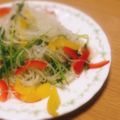 Sac’HiNa's cooksnap of when they made ♡春雨&ほうれん草の塩鮭フレークサラダ♡.