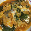 momonaomam's cooksnap of when they made レンジで簡単♪さば缶しめじのキムチ卵とじ.