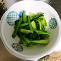 ねぞろ's cooksnap of when they made 小松菜の塩ゴマ油和え☆レンジで簡単♪.