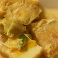 yukikabo's cooksnap of when they made かんたんお昼♪厚揚げとねぎの卵とじ丼.