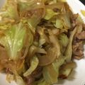 ポメちょん's cooksnap of when they made 豚コマ肉とキャベツの醤油バター炒め.