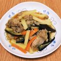 まっさーみ's cooksnap of when they made 夏野菜・じゃがいも・豚肉の味噌炒め.