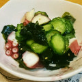 しんにし's cooksnap of when they made ワカメときゅうりとタコの酢の物☆三杯酢★.