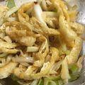 ゆん＆そう ママ's cooksnap of when they made 酒のつまみに♡メンマ＆白髪葱＆油揚げ和え.