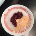 ☆ハルモカママ☆'s cooksnap of when they made 正月にも！もち米お粥の小豆あんきな粉がけ.
