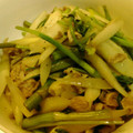 punpunmama's cooksnap of when they made うどと豚バラの塩胡椒炒め☆.