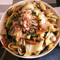 si_＊'s cooksnap of when they made オイスターソースと醤油の簡単焼きうどん.