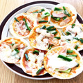 てんはるみゆ's cooksnap of when they made 餃子の皮の簡単ピザ.