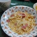 waffu's cooksnap of when they made 生クリーム無/本場イタリア式カルボナーラ.