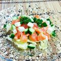 SP♪'s cooksnap of when they made サーモンとクリームチーズのコロコロサラダ.