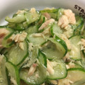 尾上まめ菊's cooksnap of when they made 簡単これ料理？胡瓜とツナのからし醤油和え.
