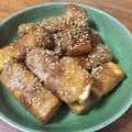 さっちゃん←元こ茄子's cooksnap of when they made 簡単ヘルシー 絹厚揚げの豚バラ巻き.