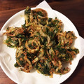 にこのす's cooksnap of when they made あおさ海苔と玉ねぎのかき揚げ.