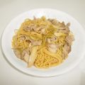 のかまるこ's cooksnap of when they made 豚肉とネギのパスタ☆バター醤油.