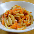 とら＆とららのママ's cooksnap of when they made 大根の皮と人参のマヨ醤油炒め.