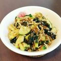 ママうさこ's cooksnap of when they made ズッキーニとわかめのおかか胡麻和え.