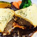 カルピンにゃん's cooksnap of when they made 簡単♪煮込みハンバーグで♡オムバーグ♡.