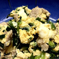 giamo0310's cooksnap of when they made ニラと豚ばら肉と豆腐の卵とじ.