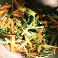 かいりっし's cooksnap of when they made 水菜とにんじんのゴマポン酢和え.