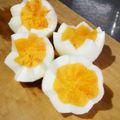 にこぽこ's cooksnap of when they made ゆで卵　ぎざぎざ飾り切り.