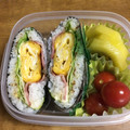 うむ♡'s cooksnap of when they made 簡単見た目よし☆BLTおにぎらず.