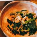 ささなお's cooksnap of when they made かぶの葉と油揚げの煮浸し☆しらす入り☆.