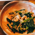 ささなお's cooksnap of when they made かぶの葉と油揚げの煮浸し☆しらす入り☆.