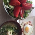 しまこねこ's cooksnap of when they made 簡単♪ 白菜 水菜の お吸い物 白だし入.