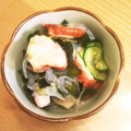 はっぴーふらわー's cooksnap of when they made きゅうりとわかめだけ酢の物.