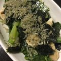 harutama's cooksnap of when they made 小松菜と油揚げの煮浸しカリカリしらす乗せ.