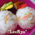 LeoRyu's cooksnap of when they made 行楽のおとも・お弁当に✿桜海老のおにぎり.