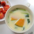 ❀あおい❀'s cooksnap of when they made かぼちゃのミルクみそ汁✿.