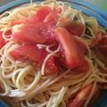 ふえ☆なるちゃん's cooksnap of when they made 簡単☆完熟トマトのスパゲッティー.