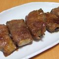 ｍｉｋａｉｋｏ's cooksnap of when they made なすの肉巻きステーキ.