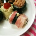 るらちゃん's cooksnap of when they made ベーコンのにぎり寿司＊柚子胡椒と共に.
