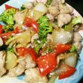 ミューヤン's cooksnap of when they made 鶏とカラフル野菜のさっぱり焼き.