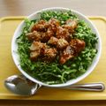お塩と砂糖's cooksnap of when they made レンジで簡単☆ピリ辛唐揚げ丼♪.