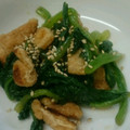 miyarobo's cooksnap of when they made ほうれん草と薄上げの和え物.