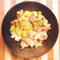 △▼NAO▲▽'s cooksnap of when they made ＊簡単＊豚肉とネギのマヨマスタード炒め.