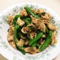 クックI033EX☆'s cooksnap of when they made ★スナップエンドウとササミの胡麻和え★.