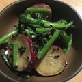 Koro913's cooksnap of when they made さつまいもと春菊のサラダ.