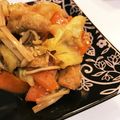 mirising's cooksnap of when they made 油揚げとキャベツ、人参のオイスター炒め.